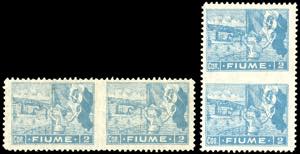 FIUME 1919 - 2 cor. Allegorie e Vedute, ... 