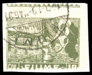 FIUME 1919 - 10 cor. Allegorie e Vedute, ... 