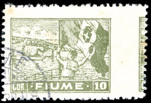 FIUME 1919 - 10 cor. Allegorie e Vedute, ... 