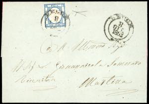 1862 - 2 grana azzurro (20b), perfetto, ... 
