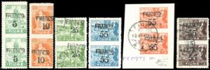 FIUME 1919 - 5 cent. su 20 cent., 10 cent. ... 
