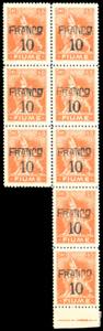 FIUME 1919 - 10 cent. su 45 cent., ... 
