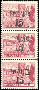 FIUME 1919 - 15 cent. su 60 cent. Posta ... 