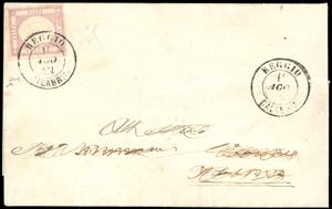 1862 - 5 grana rosa lilla (21b), perfetto e ... 