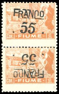 FIUME 1919/20 - 55 cent. su 1 cor. ... 