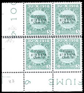 FIUME 1919 - 5 cent. su 5 cent. ... 