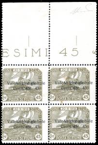 FIUME 1919 - 45 cent. su 45 cent. ... 
