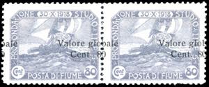 FIUME 1919 - 80 cent. su 80 cent. ... 