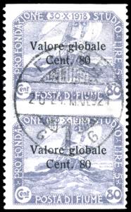 FIUME 1919 - 80 cent. su 80 cent. ... 