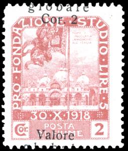 FIUME 1919 - 2 cor. su 2 cor. Soprastampato ... 