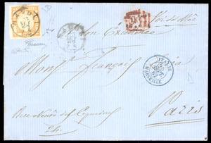 1862 - 10 grana arancio (22), perfetto, ... 