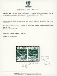 FIUME 1920 - 5 cent. soprastampato ... 