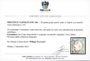 1861 - 50 grana grigio perla (24), ... 