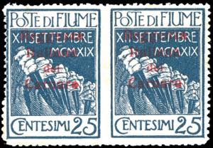 FIUME 1920 - 25 cent. soprastampato ... 