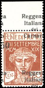 FIUME 1920 - 50 cent. su 20 cent. ... 