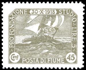 FIUME 1921 - 45 cent. soprastampato ... 