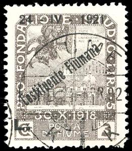 FIUME 1921 - 3 lire soprastampato ... 