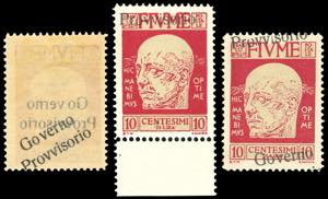 FIUME 1921 - 10 cent. soprastampato Governo ... 