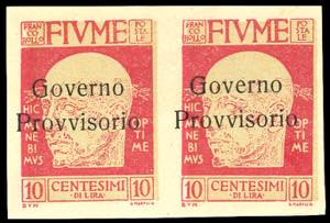 FIUME 1921 - 10 cent. soprastampato Governo ... 