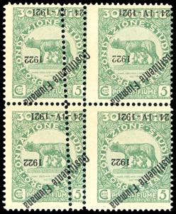 FIUME 1922 - 5 cent. soprastampato ... 