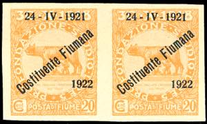 FIUME 1922 - 20 cent. soprastampato ... 