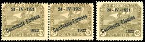 FIUME 1922 - 45 cent. soprastampato ... 