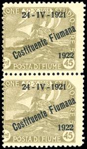 FIUME 1922 - 45 cent. soprastampato ... 
