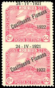 FIUME 1922 - 60 cent. soprastampato ... 