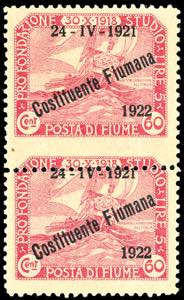 FIUME 1922 - 60 cent. soprastampato ... 