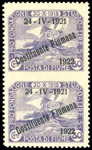 FIUME 1922 - 80 cent. soprastampato ... 