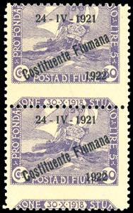 FIUME 1922 - 80 cent. soprastampato ... 