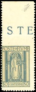 FIUME 1923 - 50 cent. San Vito, non ... 