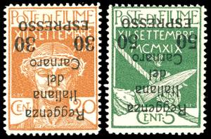 FIUME ESPRESSI 1920 - Soprastampati ... 