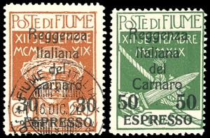 FIUME ESPRESSI 1920  -Soprastampati ... 