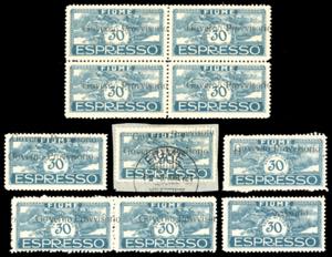 FIUME ESPRESSI 1921 - 30 cent. soprastampato ... 