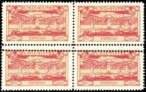 FIUME ESPRESSI 1923 - 60 cent. San Vito, ... 