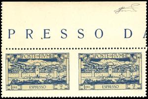 FIUME ESPRESSI 1923 - 2 lire San Vito, ... 