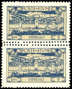 FIUME ESPRESSI 1923 - 2 lire san Vito, ... 