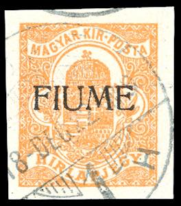 FIUME GIORNALI 1918/19 - 2 f. arancio, ... 