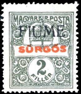 FIUME GIORNALI 1918 - 2 f. oliva e rosso, ... 