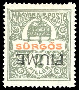 FIUME GIORNALI 1918/19 - 2 f. oliva e rosso, ... 