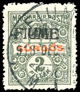 FIUME GIORNALI 1918/19 - 2 f. oliva e rosso, ... 