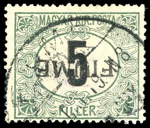 FIUME SEGNATASSE 1918/19 - 5 f. verde e ... 