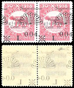 FIUME SEGNATASSE 1921 - 0,04 lire su 10 ... 