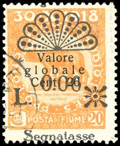 FIUME SEGNATASSE 1921 - 0,06 lire su 20 ... 