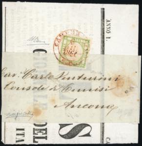 CAMPOBASSO, doppio cerchio grande rosso ... 