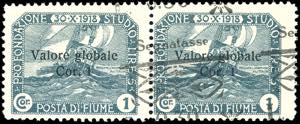 FIUME SEGNATASSE 1921 - 0,30 lire su 1 cor. ... 