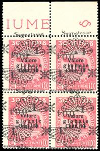 FIUME SEGNATASSE 1921 - 0,04 lire su 10 ... 