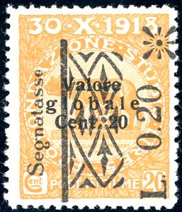 FIUME SEGNATASSE 1921 - 0,20 lire ... 