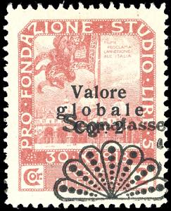 FIUME SEGNATASSE 1921 - 1 lira su 2 cor. ... 